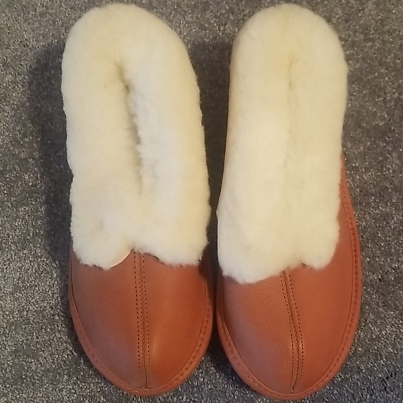 deerskin Shoes - NIB VINTAGE DEERSKIN SHEEPSKIN MOCCASIN SLIPPER 9